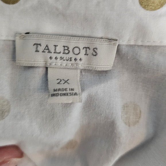 2x Talbot's white and gold blouse - Picture 3 of 6